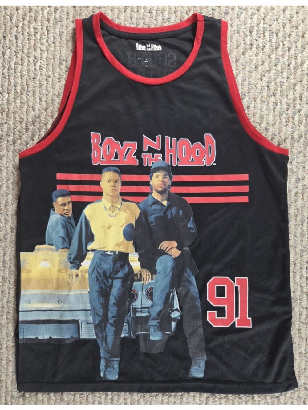 Boyz N The Hood Ice Cube 91 Tank Top South Central Los Angeles Graphic Men L/XL